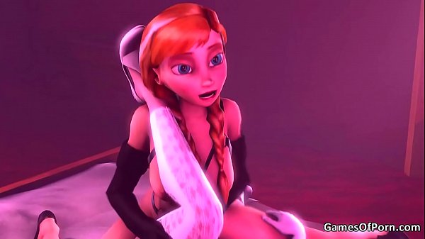 Futanari Anna fucking hard Elsa