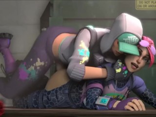 FORTNITE: – Teknique gives Brite Bomber a penis in the ass